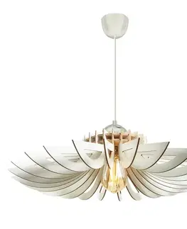 Svietidlá Závesný luster Daisy 160-T, biela
