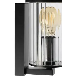 Svietidlá Argon 8748 - Vonkajšie nástenné svietidlo NORFOLK 1xE27/15W/230V IP44 čierna 8748