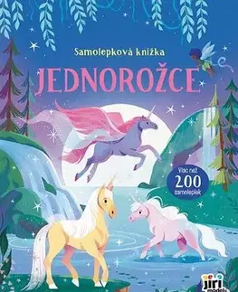 Nalepovačky, vystrihovačky, skladačky Samolepková knižka Jednorožce