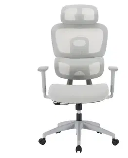 Kancelárske stoličky KONDELA Ermen kancelárske kreslo svetlosivá / sivá