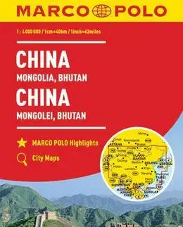 Ázia Čína, Korea, Bhútán 1:4M/mapa (ZoomSystem) MD