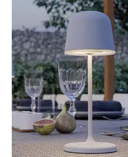 Lampy Eglo 901878 - stmievateľná vonkajšia nabíjateľná LED stolová lampa MANNERA-S LED/1,8W/5V IP54 šedá 901878