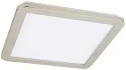 Stropná svetla Minimalistické stropné svietidlo do kúpeľne NEXIT – saténovo strieborné 30 cm – stmievateľné stropné svietidlo LED 3000K 18W IP44