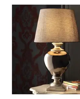 Lampy ONLI - Stolná lampa AMADEUS 1xE27/15W/230V sivá 225/GPA