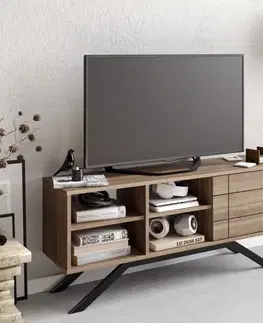 TV stolíky TV stolík North - Black, Walnut