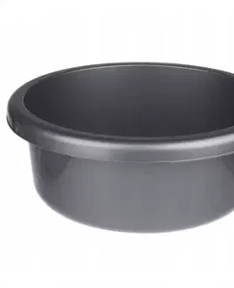Kúpeľňové doplnky Miska okrúhla classic 6,2l striebro