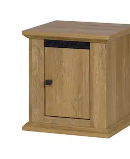 Nočné stolíky KONDELA Leon MZ19 nočný stolík dub grand