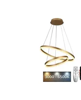 Svietidlá  LED Stmievateľný luster na lanku LED/70W/230V 3000-6500K + diaľkové ovládanie J4310/G