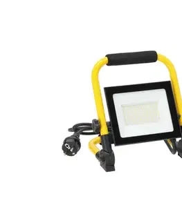 Svietidlá  LED Prenosný reflektor TIGRA LED/50W/4000K IP54 čierna/žltá 003937