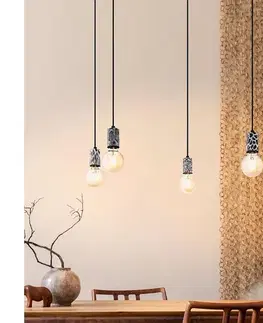 Svietidlá Eglo 43314 - Závesný luster COULSDON na lane 5xE27/10W/230V 43314