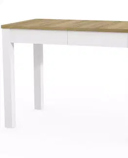 Jedálenské stoly Skladací stôl Orion 03 100/160x60cm dub riviera/biela