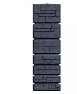 Lieviky Kinekus Sud na dažďovú vodu TOWER STONE 350L, antracit +ventil