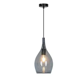 Svietidlá Viokef Lighting Luster na lanku NEXT 1xE27/40W/230V dymovo čierny 4306400