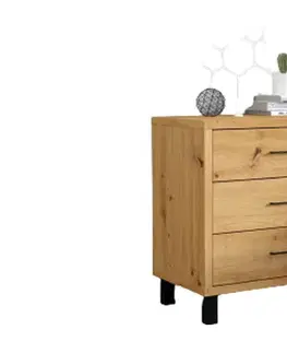 Komody a skrinky DORINA moderná komoda, dub artisan
