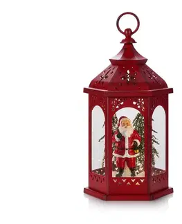 Vianočné dekorácie Markslöjd 704975 - LED Vianočná dekorácia ROLF LED/3xAA lucerna červená 704975