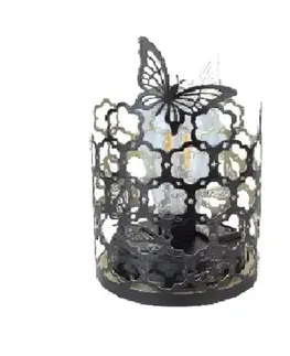 Záhradné dekorácie Dekoračná solárna lampa – motýľ DDHH24067