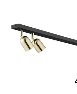 Svietidlá  LED RGBW stmievateľné bodové svietidlo TOP 4xGU10/6,5W/230V 2700-6500K čierna/zlatá TK5619+4xAI0589