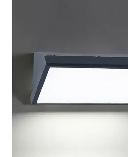 Svietidlá Brilagi-LED Nástenné svietidlo TRIANGLE 1xE27/6W/230V 2700-6500K IP65 antracit BG1023+AI0599
