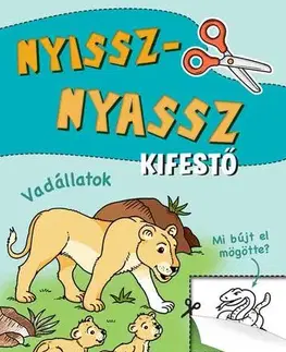 Nalepovačky, vystrihovačky, skladačky Nyissz-nyassz kifestő - Vadállatok