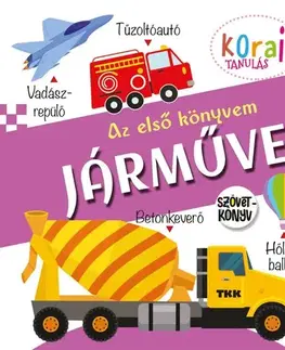 Leporelá, krabičky, puzzle knihy Az első könyvem – Járművek (szövetkönyv)