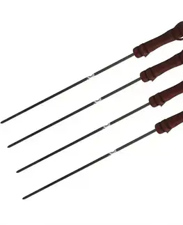 Príslušenstvo ku grilom Chrómované ihlice na opekanie,BBQ 40 cm, 4 ks