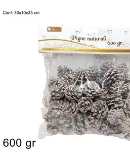 Vianočné dekorácie MAKRO - Šiška zasnežená sada 600g