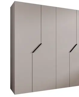 Šatníkové skrine Skriňa Andrew 1-200 kašmír/čierna