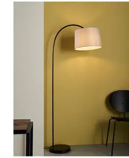 Lampy Endon 78163 - Stojacia lampa CARLSON 1xE27/60W/230V šedá/čierna 78163
