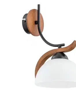 Svietidlá  Nástenné svietidlo BAFIA 1xE27/15W/230V hnedá 26120