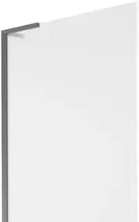 Sprchové dvere MEXEN/S - Next L vaňová zástena FIX 80 x 150, dekor, grafit metal 895-080-000-03-30-95