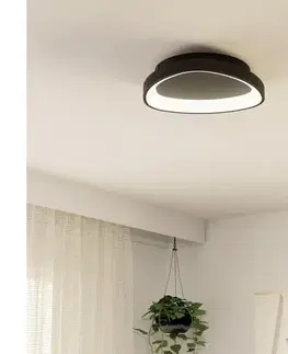 Svietidlá Eglo 901584 - LED Stmievateľné stropné svietidlo LORETELLO LED/12W/230V čierna + DO 901584