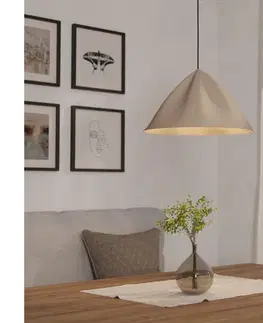 Svietidlá Eglo 900836 - Luster na lanku PODERE 1xE27/40W/230V krémová 900836