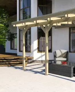 Záhrada Drevená záhradná pergola 671 Weka