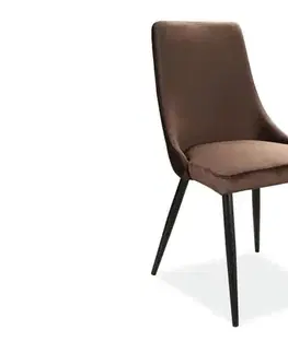 Jedálenské zostavy Jedálenská stolička PIANO B VELVET Signal