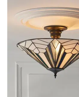 Svietidlá Endon 111895 - Prisadený luster Tiffany ASTORIA, 3×E27, 10 W, 230 V, priemer 48 cm 111895