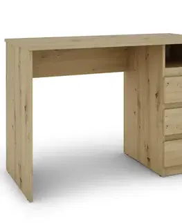 Písacie stoly Písací Stôl Hugo BR 3S artisan