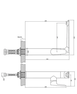 Kúpeľňové batérie INVENA - Umývadlová batéria DOKOS , chróm BU-19-WB1-V