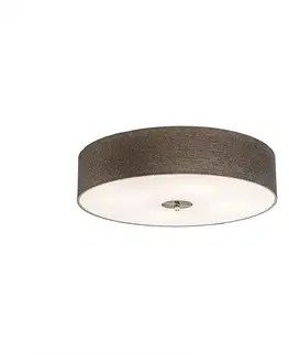 Stropné osvetlenie Rustikálne stropné svietidlo taupe 50 cm - Drum Jute