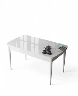 Jedálenské stoly Jedálenský stôl Zen - White
