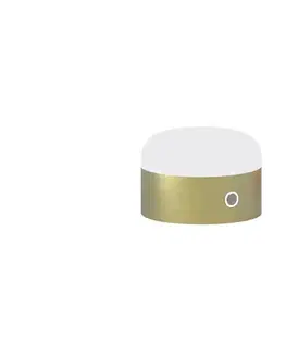 Lampy Ideal Lux LED dotyková stolná lampa MIGNON LED/5W/5V pr. 10 cm CRI 90 mosadz 334981