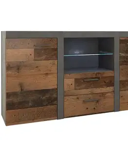 Komody do spálne Komoda Rumba 2f 2s Old Style Wood/Matera