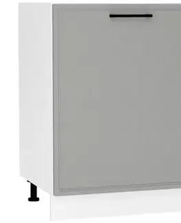 Kuchynské skrinky stojace Kuchynská skrinka Emily D60ZL PL Dast Grey