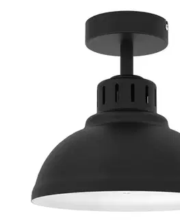 Svietidlá  Prisadený luster SVEN 1xE27/15W/230V čierna 9094