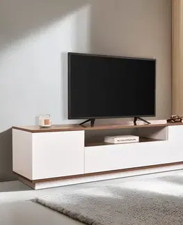 TV stolíky TV stolík Veramont - White, Walnut