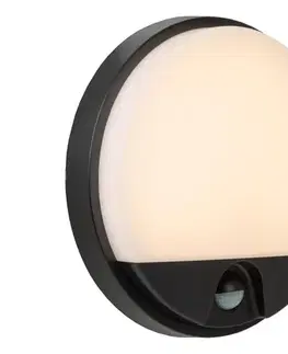 Záhradné lampy Lucide 22863/10/30 - LED Vonkajšie svietidlo so senzorom HUPS LED/10W/230V IP54 22863/10/30