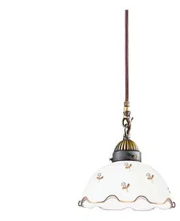 Svietidlá Kolarz 731.30.160 - Závesný luster na lane NONNA, 1xE27/75W/230V, priemer 20 cm, kvetinový, ružové zlato 731.30.160
