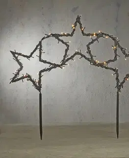 Svetelné reťaze do exteriéru Vianočný reflektor hviezdy vrátane LED s 8 nastaveniami a časovačom - Rudolph