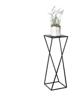 Stojany na kvetiny HowHomely Stojan na kvety 70x24 cm čierna 10-1365-1-70