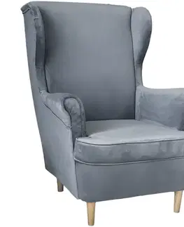 Moderné kreslá Kreslo Kingston Royal 28 00/1, sivé