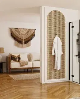 Sprchovacie kúty REA/S - Sprchová kabína Hugo Double Black 80x90 KPL-45232